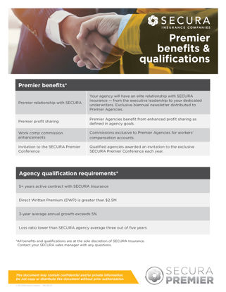 SECURA Premier Qualifications Sheet